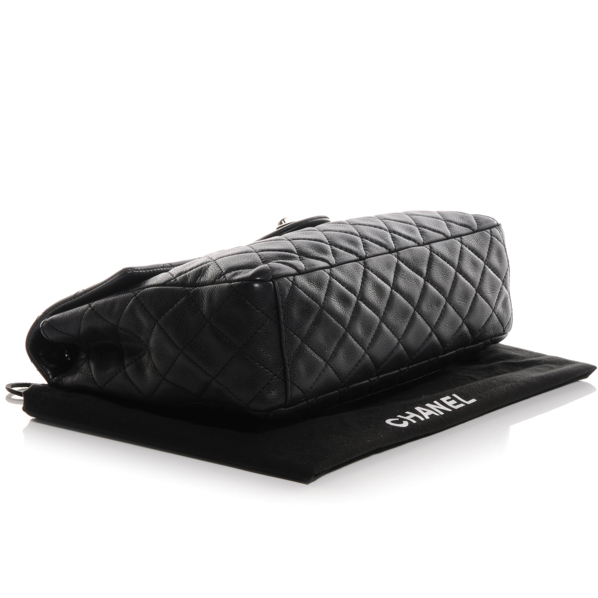 Chanel Washed Caviar Maxi Single Flap Black 4 of 7