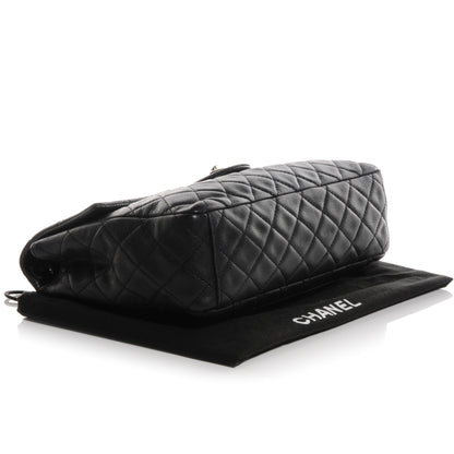 Chanel Washed Caviar Maxi Single Flap Black 4 of 7