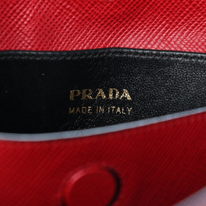 Prada Saffiano Cuir Large Double Bag Fuoco Black 5 of 14