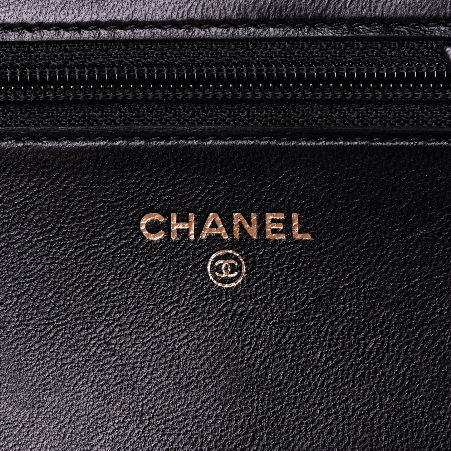 Lambskin Quilted Boy Wallet On Chain WOC Black