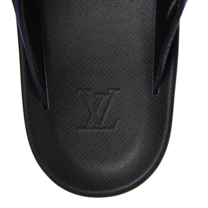 Louis Vuitton Mens Canvas Sandals 9.5 Black 8 of 10