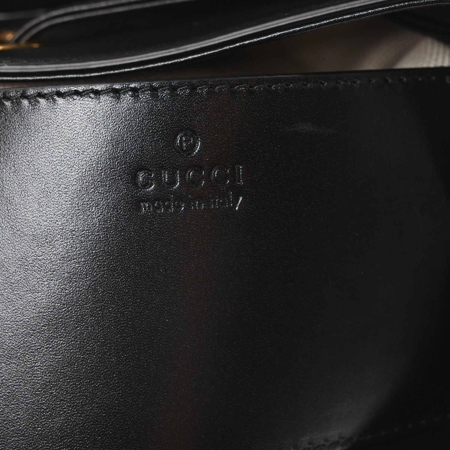Gucci Calfskin Bamboo Backpack Black 6 of 10