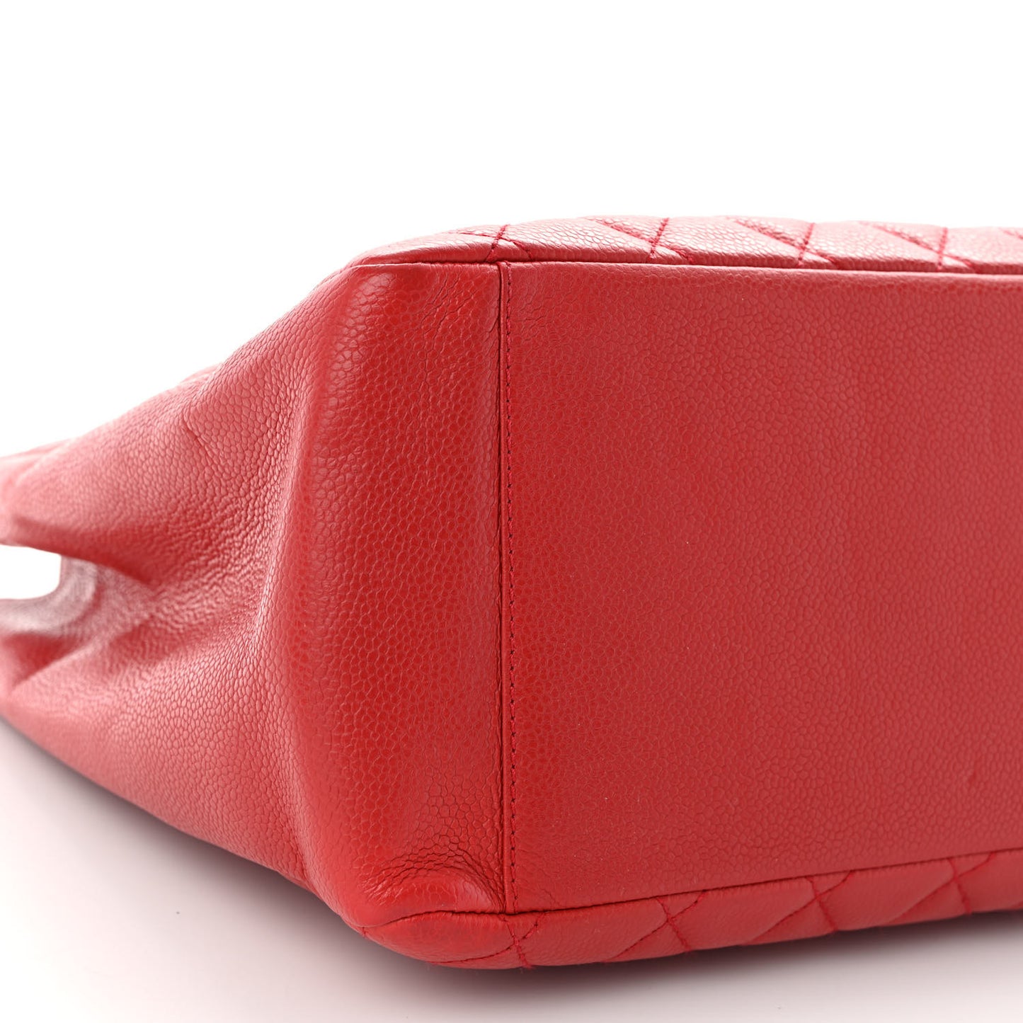 Caviar Quilted Grand Shopping Tote GST Red