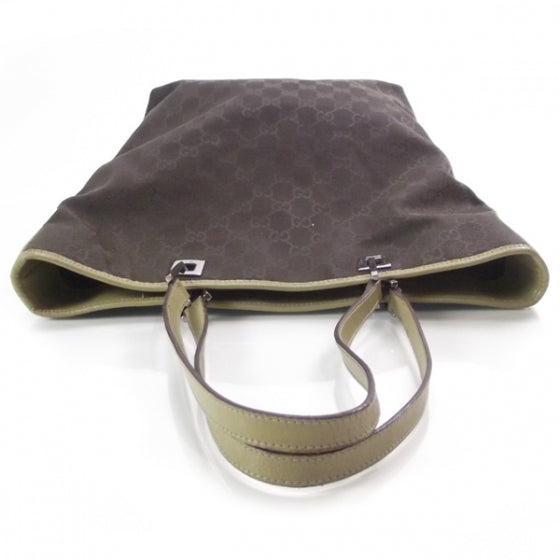 Monogram Web Bucket Tote Brown