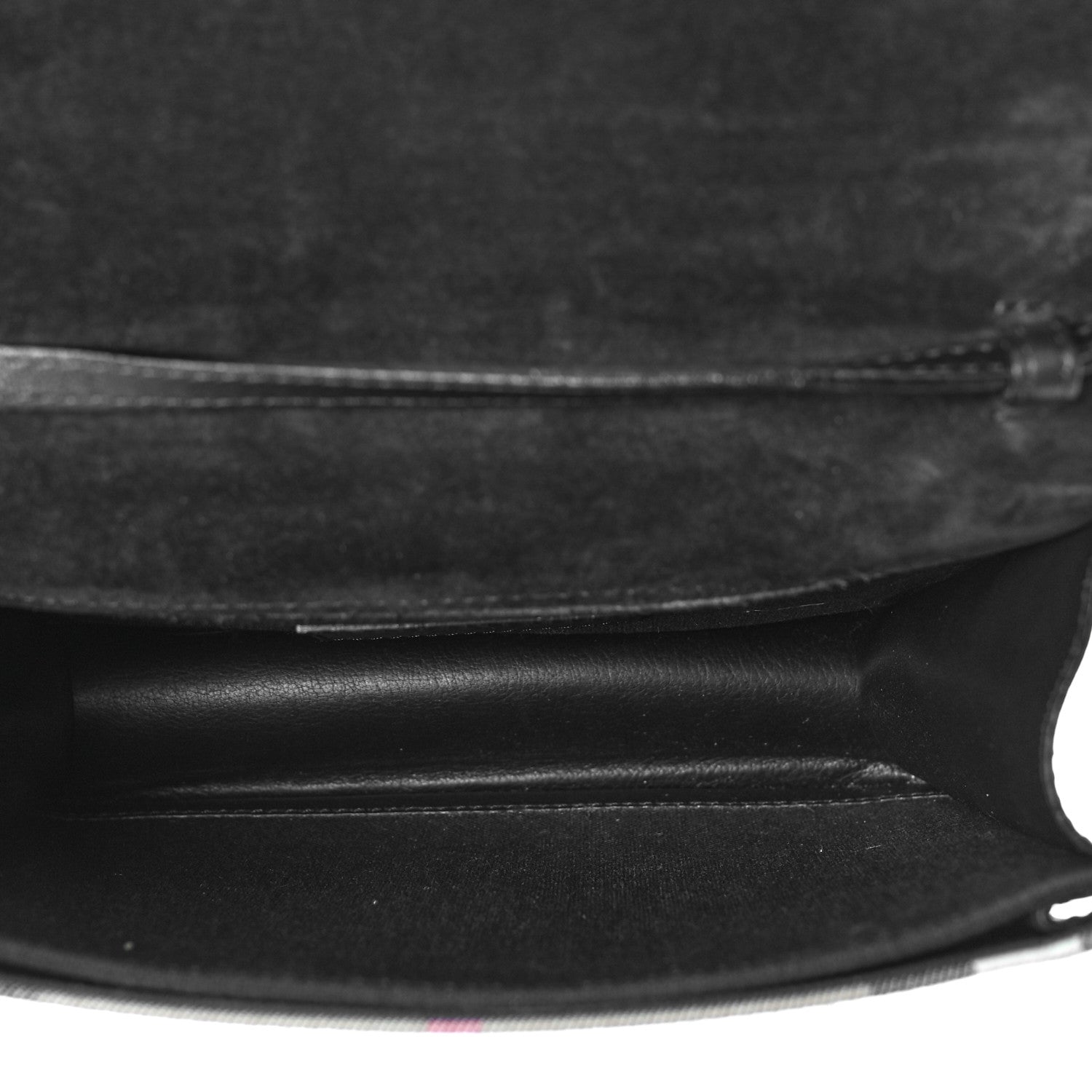 Burberry Derby Calfskin House Check Small Macken Crossbody Bag Black 5 of 10