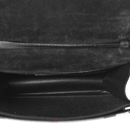 Burberry Derby Calfskin House Check Small Macken Crossbody Bag Black 5 of 10