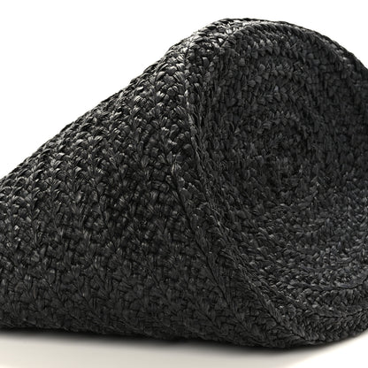 Saint Laurent Raffia Medium Panier Bag Black 7 of 9