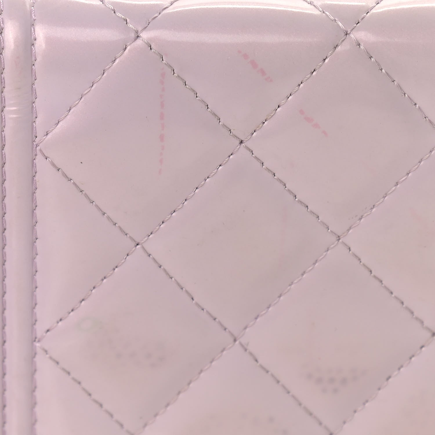Chanel Patent Calfskin Quilted Boy Wallet On Chain WOC Purple 14 of 17