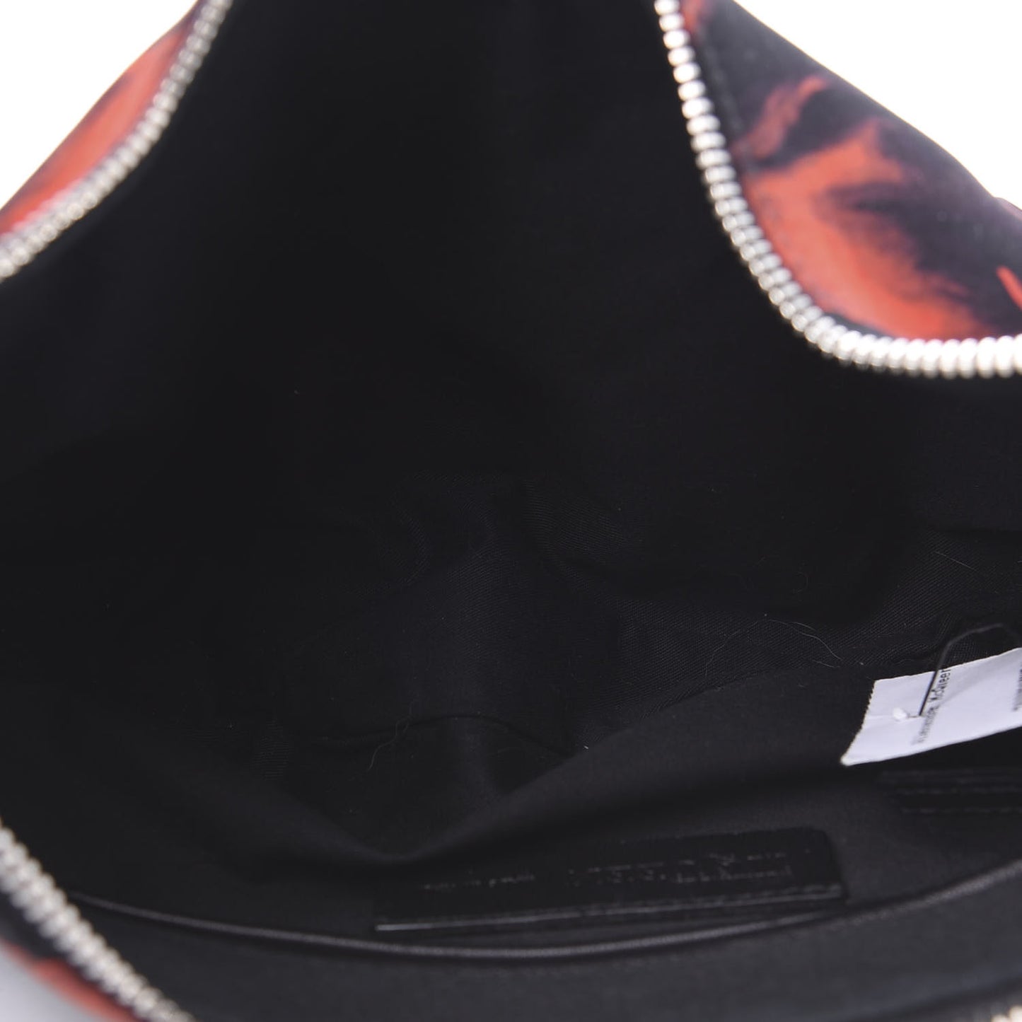 Silk Night Flowers De Manta Clutch Red Black