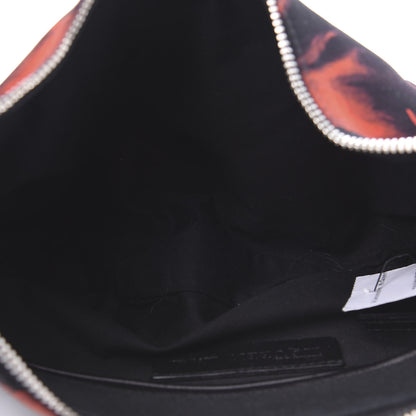 Alexander McQueen Silk Night Flowers De Manta Clutch Red Black 5 of 12