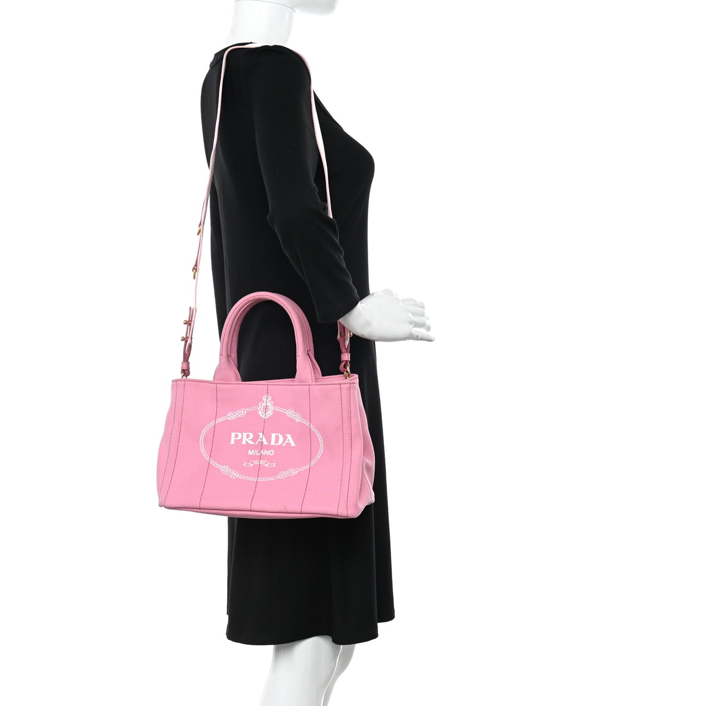 Canapa Small Logo Tote Geranio White