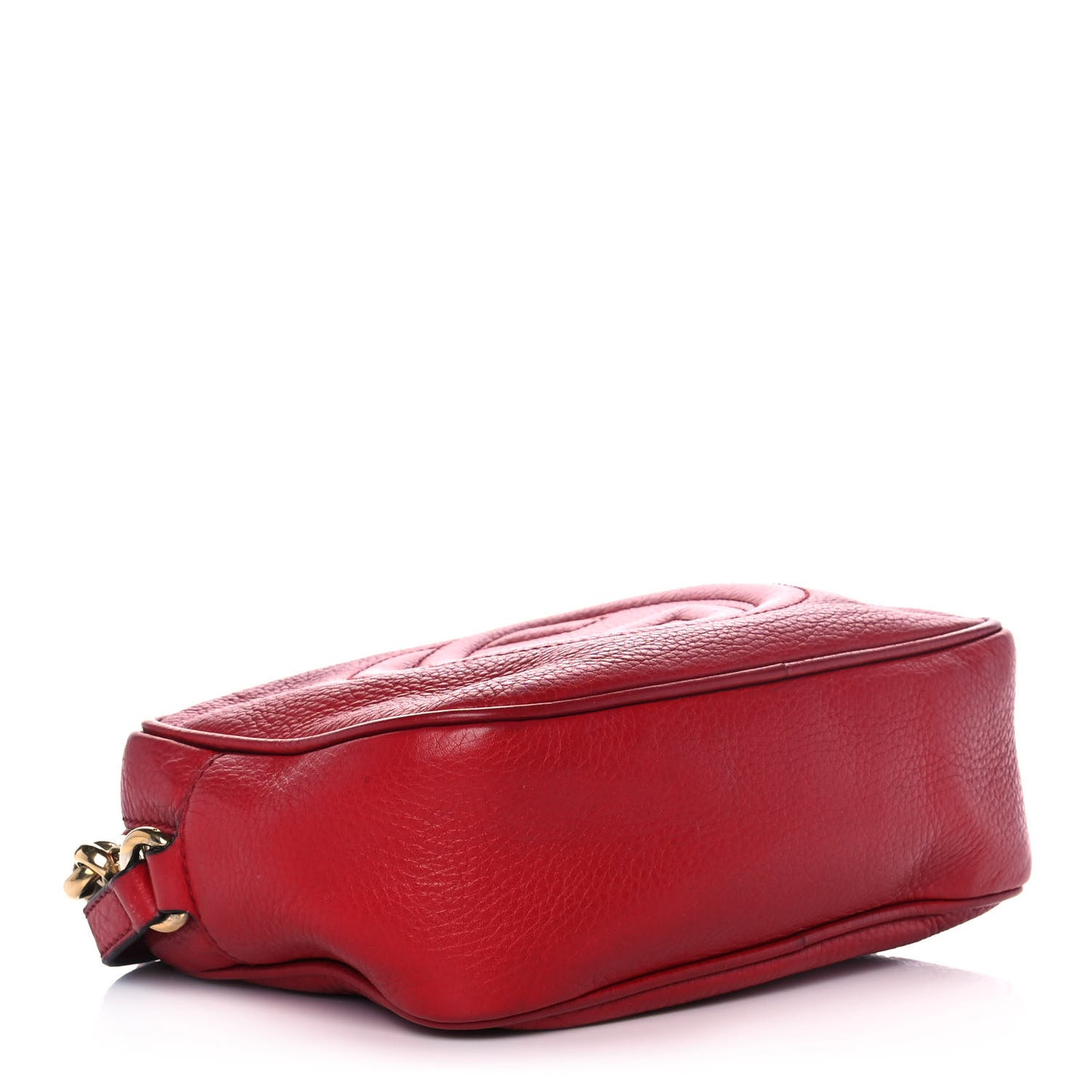 Pebbled Calfskin Small Soho Disco Bag Tabasco Red
