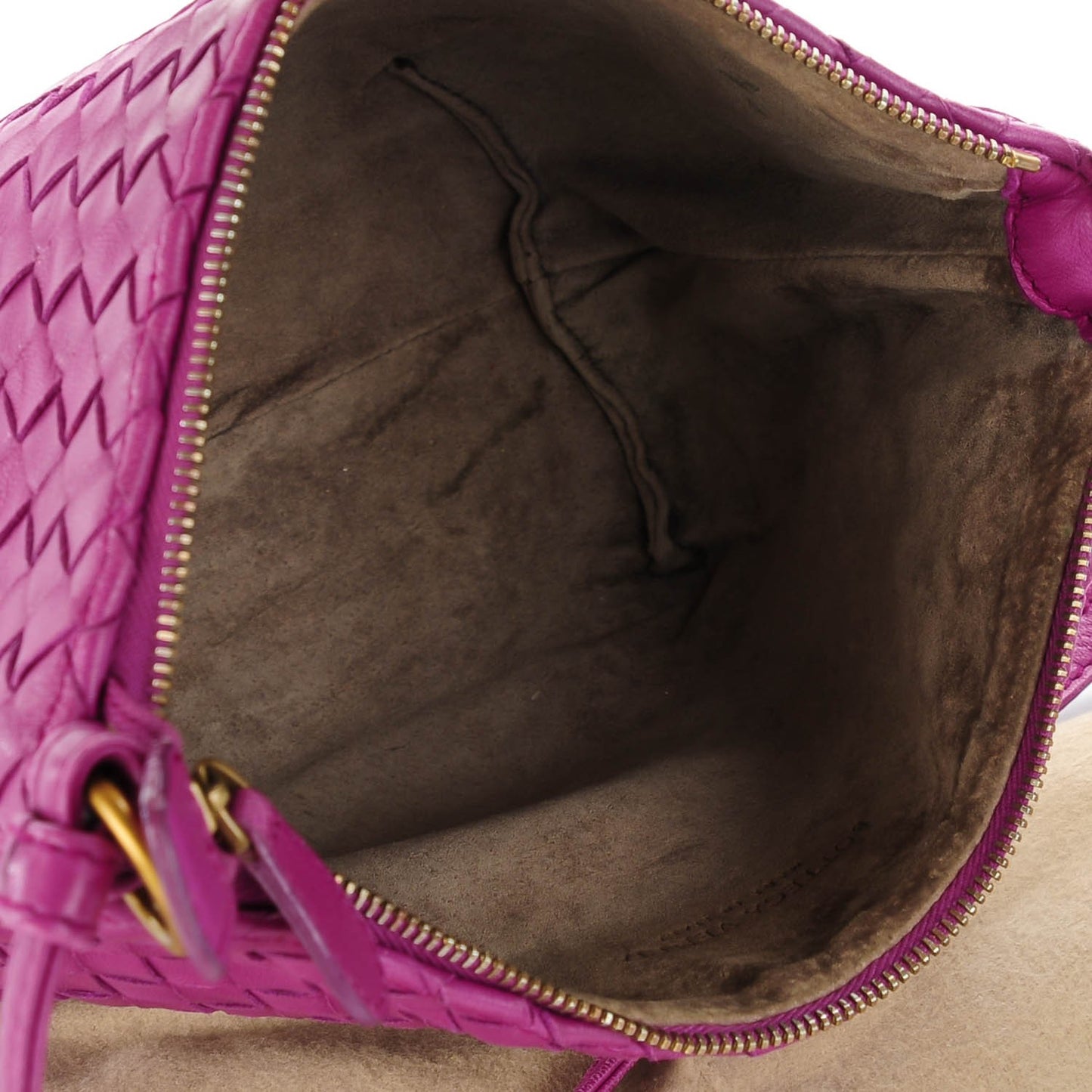 Nappa Intrecciato Mini Shoulder Bag Orchid