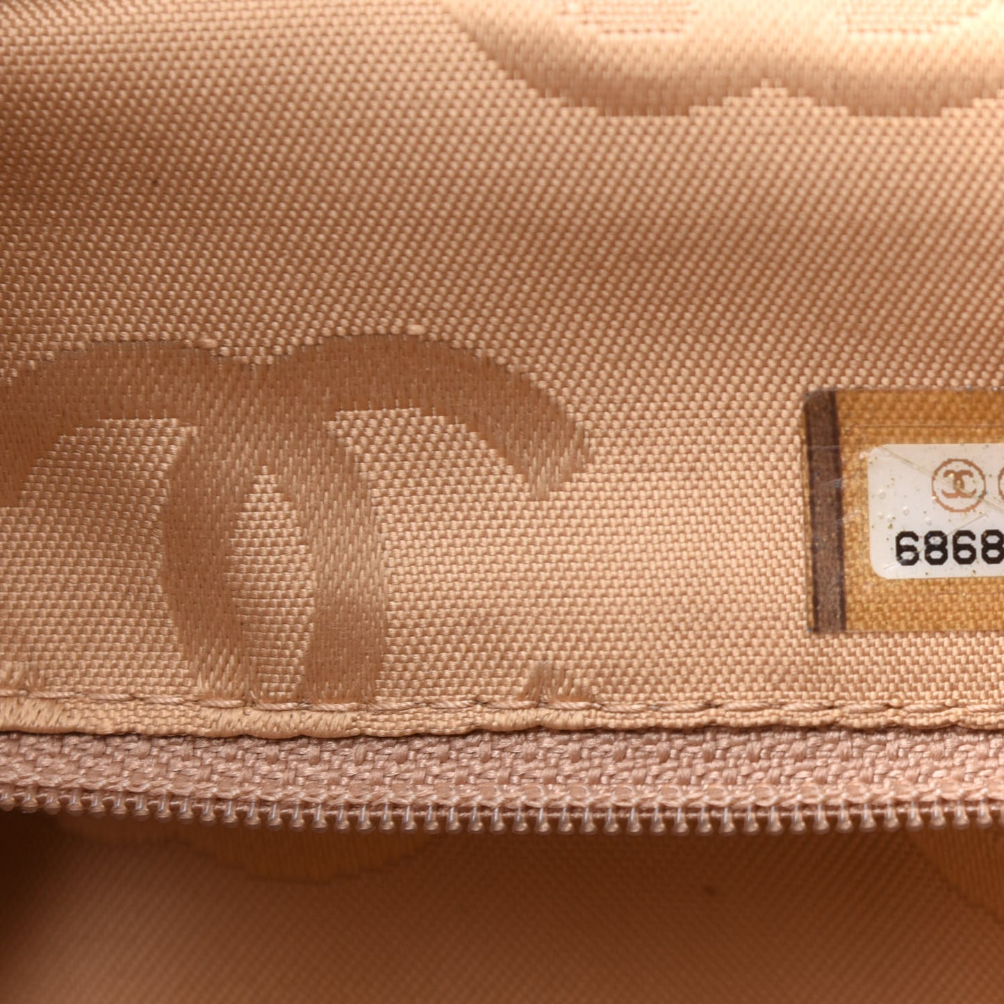 Lambskin Double Stitch Quilted Tote Beige