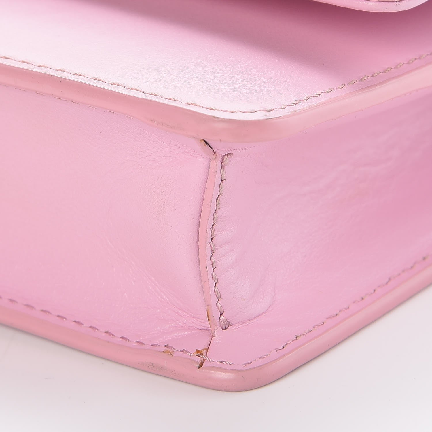 Versace Smooth Calfskin Palazzo Chain Evening Bag Pink 12 of 12