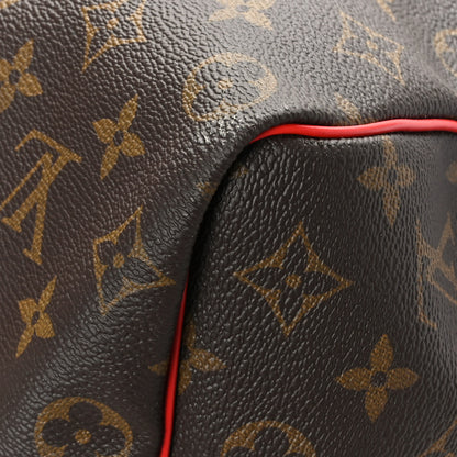 Louis Vuitton Calfskin Monogram Keepall Bandouliere 50 Coquelicot 7 of 12