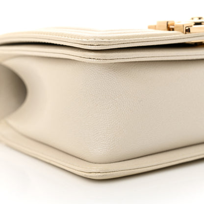 Chanel Iridescent Caviar Mini Boy Flap White 9 of 10