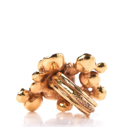 Saint Laurent Aco Flower Ring 6 Gold 3 of 6