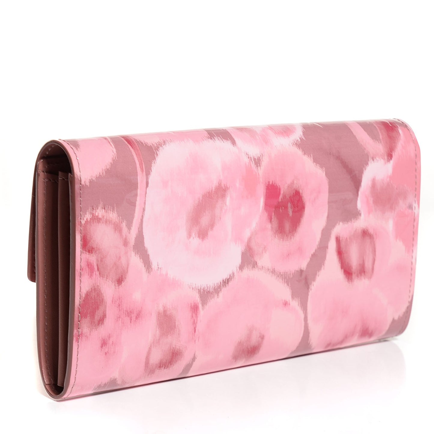Vernis Ikat Sarah Wallet Rose Velours