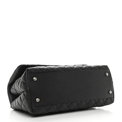 Chanel Caviar Lizard Quilted Small Coco Handle Flap Black 4 of 9