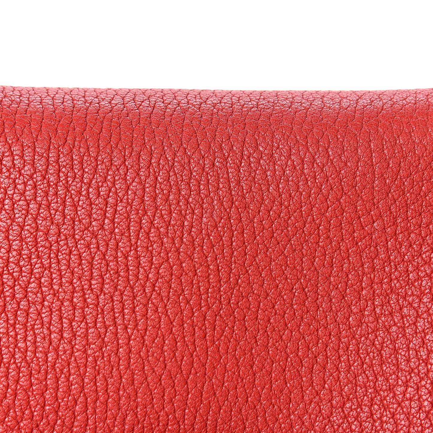 Grained Lambskin Drew Shoulder Bag Plaid Red