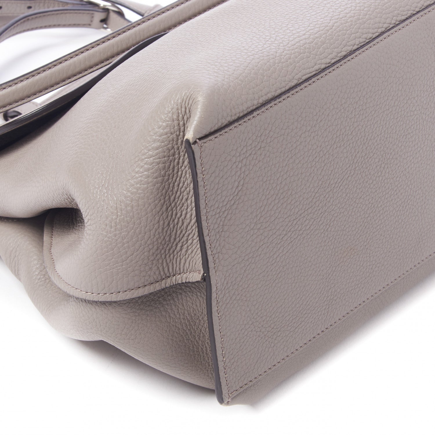 Gucci Cellarius Calfskin Large Bamboo Daily Top Handle Bag Storm Grey 6 of 9