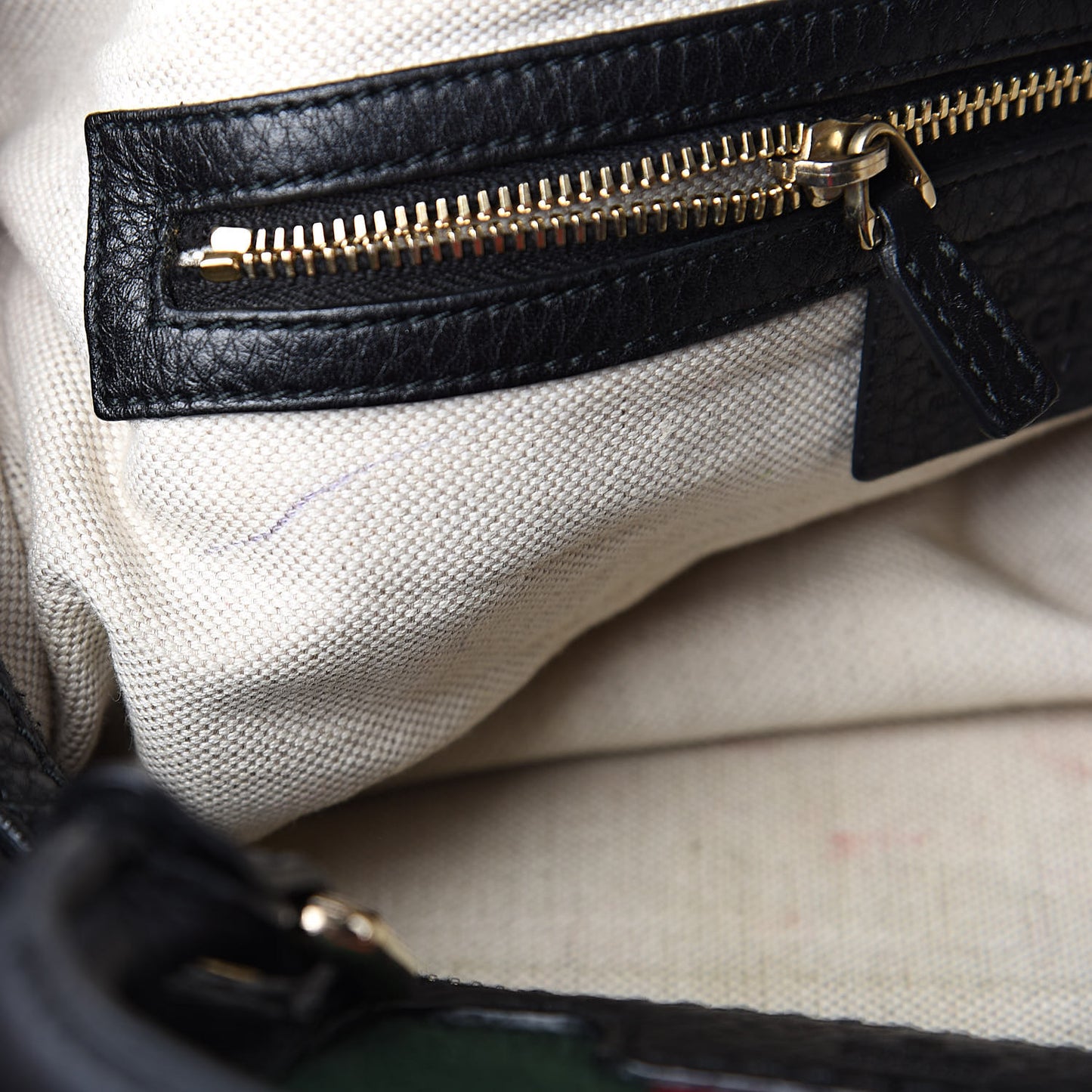 Calfskin Vintage Web Medium Boston Black