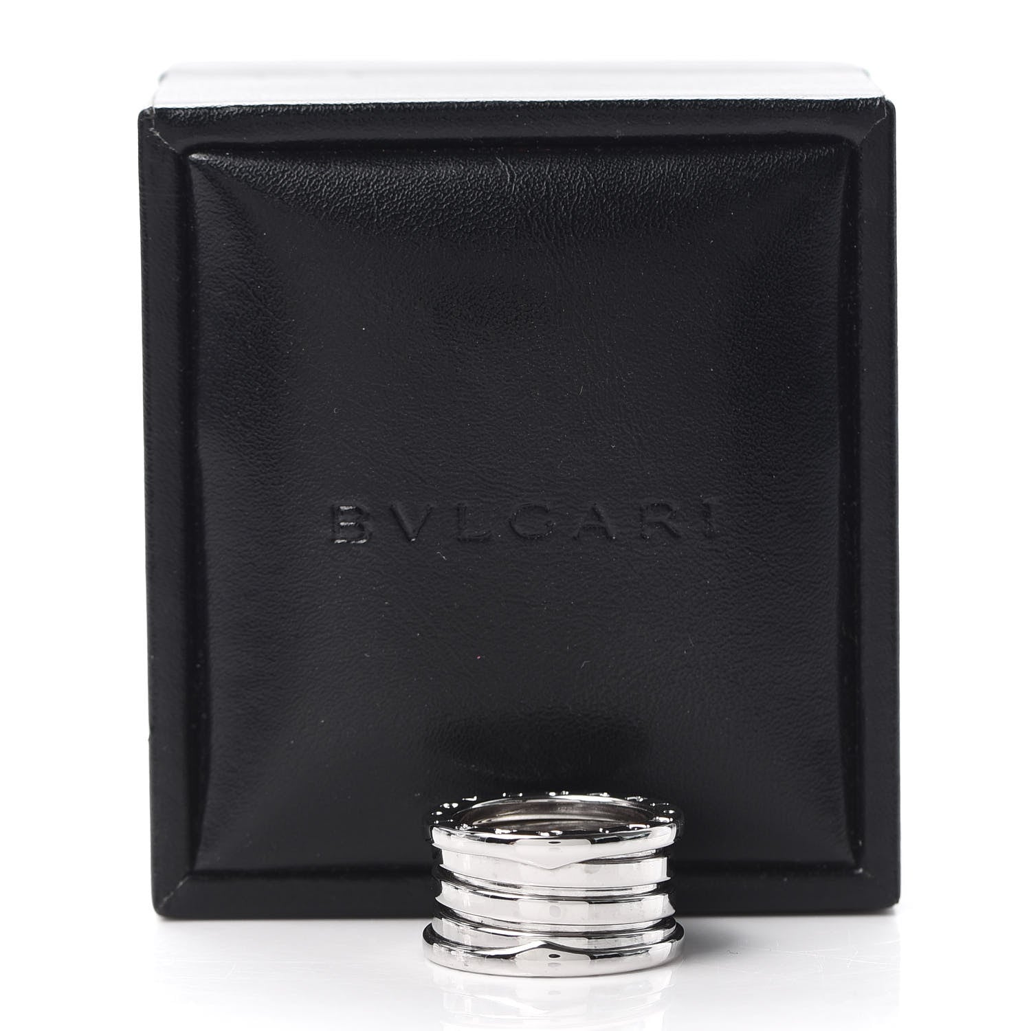 Bulgari 18K White Gold B.Zero1 Four-Band Ring 49 4.75 6 of 6
