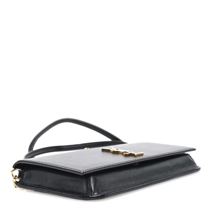 Saint Laurent Smooth Calfskin Monogram Phone Holder Crossbody Black 4 of 9