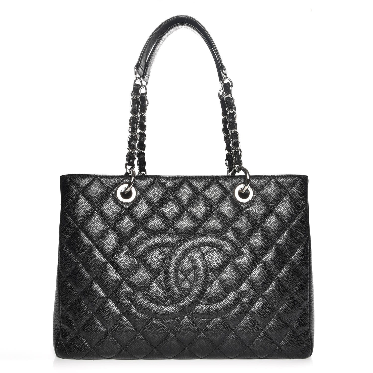 Chanel Caviar Quilted Grand Shopping Tote GST Black 1 of 7