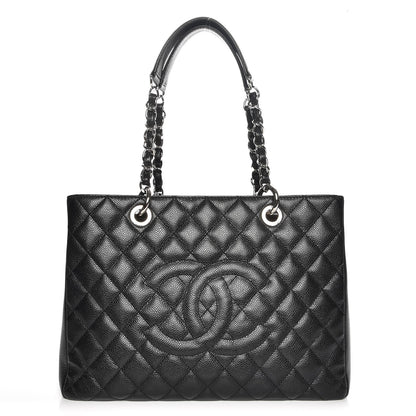 Chanel Caviar Quilted Grand Shopping Tote GST Black 1 of 7