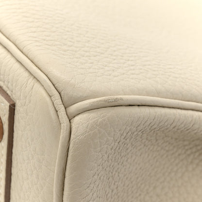Hermes Togo Birkin 25 Craie 12 of 13