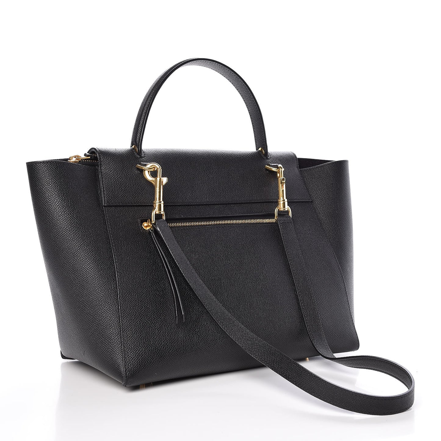 Grained Calfskin Mini Belt Bag Black
