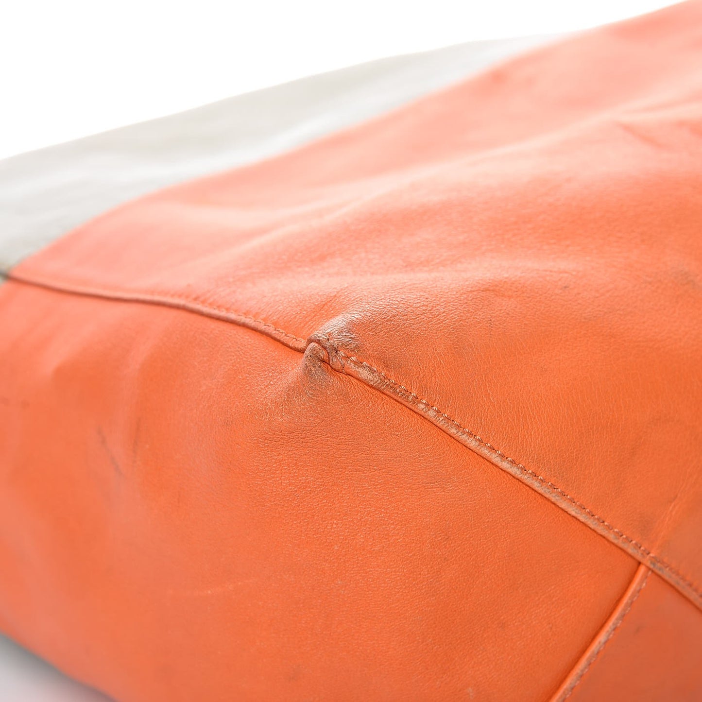 Lambskin Bi-Cabas Fluo Peach