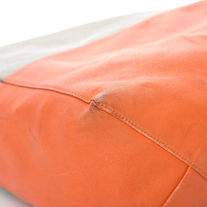 Celine Lambskin Bi-Cabas Fluo Peach 7 of 14