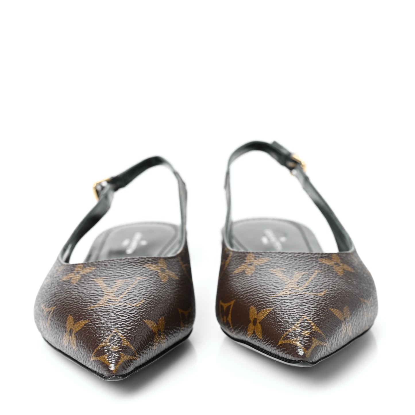 Patent Monogram Cherie Slingback Ballerina Flats 37