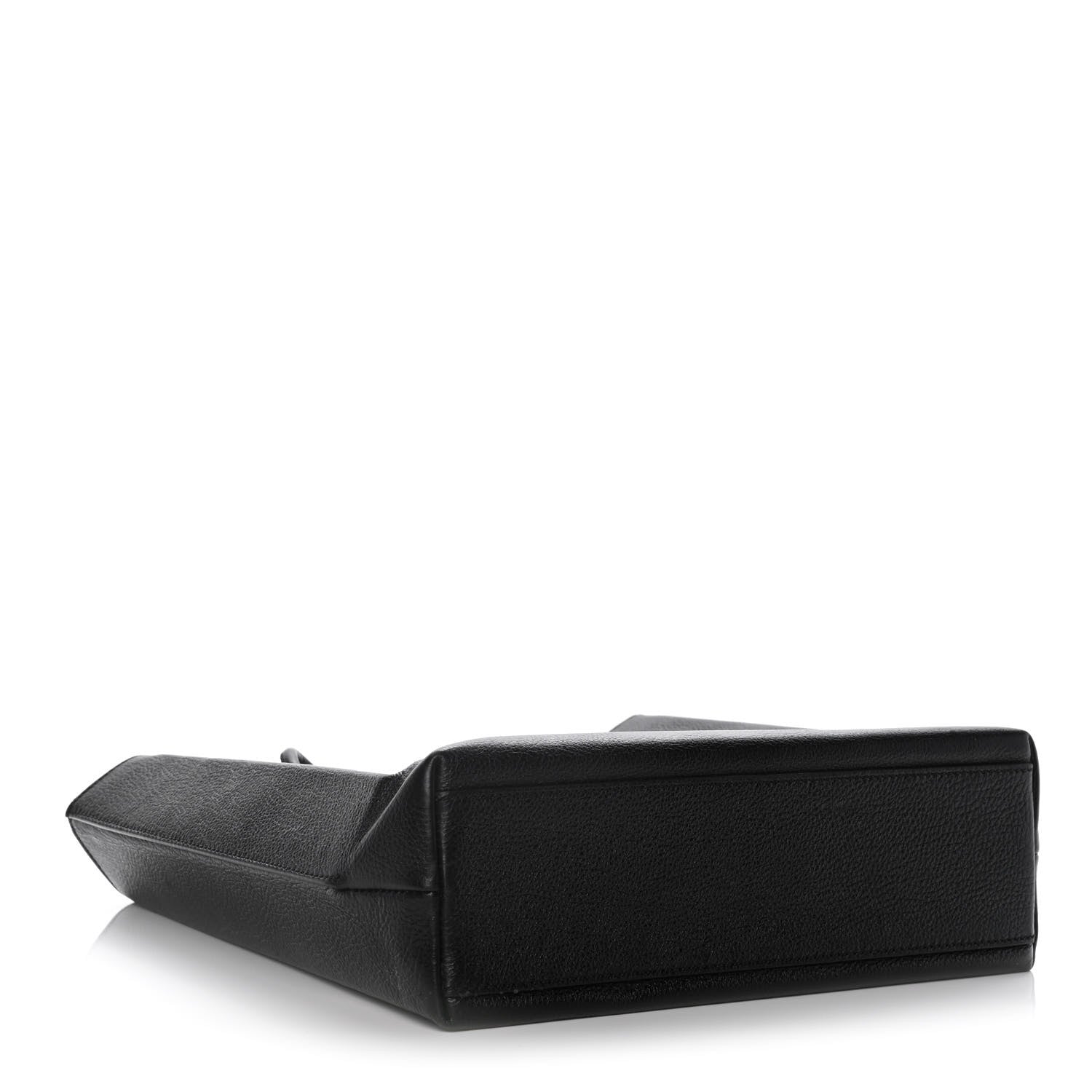 Balenciaga Calfskin Logo Small Shopping Black 4 of 14