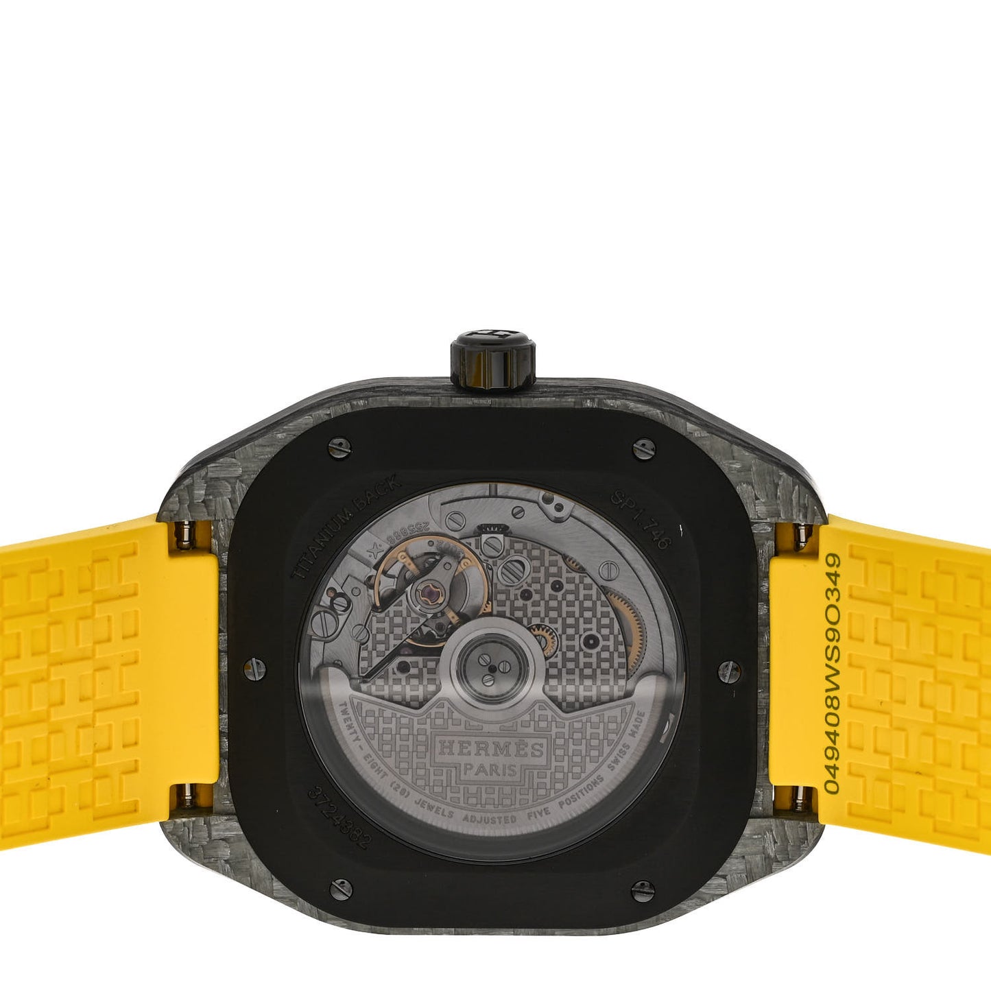 Glass Fiber Ceramic Rubber 39mm H08 Automatic Watch Yellow