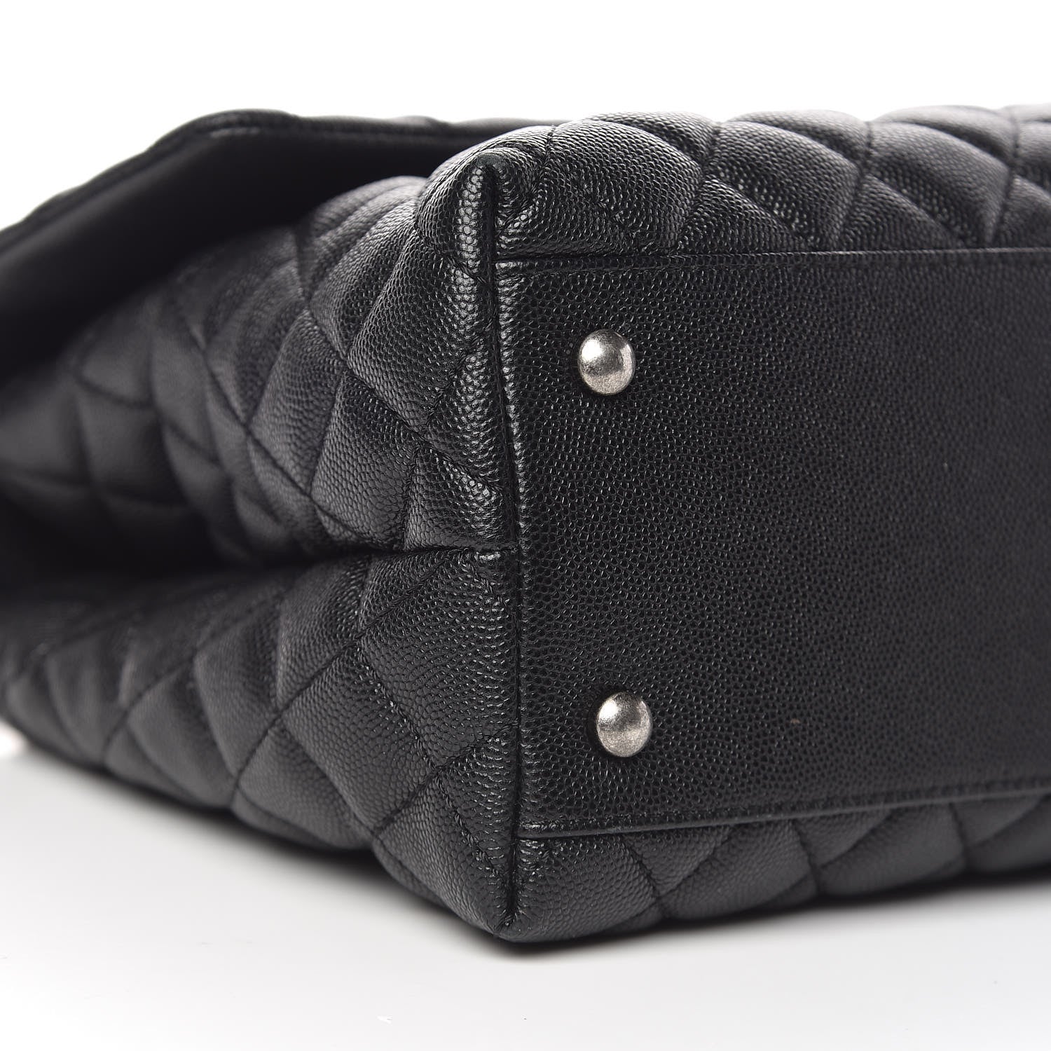 Chanel Caviar Quilted Medium Coco Handle Flap Black 11 of 12