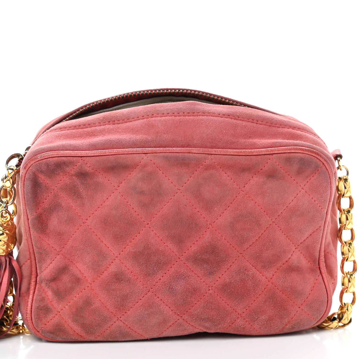 Chanel Suede CC Tassel Camera Case Pink 15 of 15