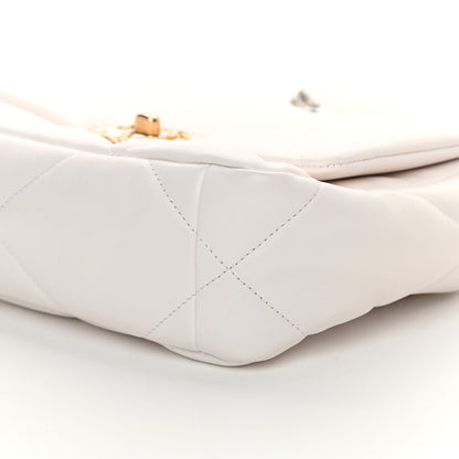 Chanel Lambskin Quilted Medium Chanel 19 Flap White 10 of 14
