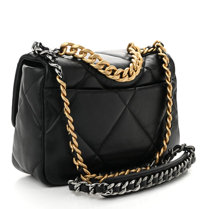 Chanel Lambskin Quilted Medium Chanel 19 Flap Black 3 of 10