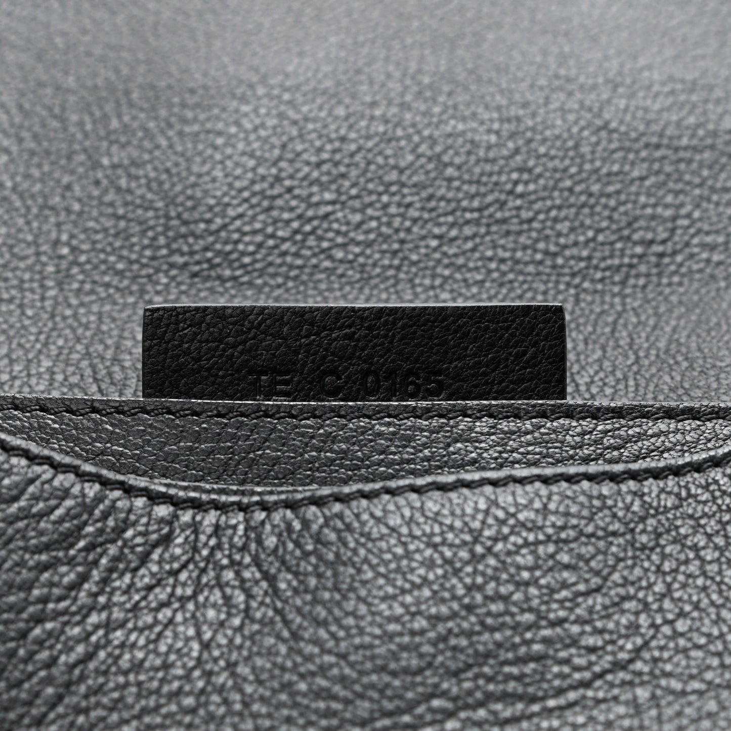 Sugar Goatskin Medium Antigona Envelope Clutch Black