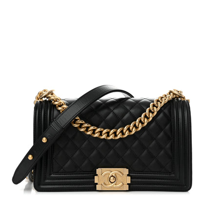 Chanel Caviar Quilted Medium Boy Flap Black 1 of 11