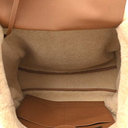 Chanel Lambskin Shearling Medium Deauville Tote Brown 6 of 12