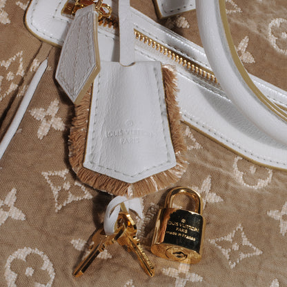 Louis Vuitton Monogram Sabbia Cabas MM White 6 of 9