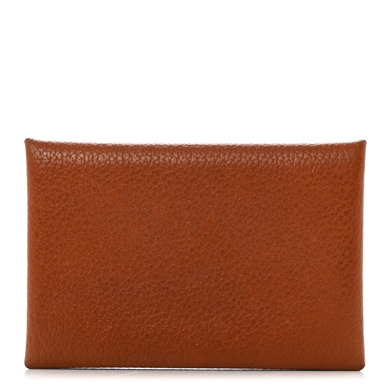 Hermes Barenia Faubourg Verso Calvi Card Case Fauve Rubis 1 of 7
