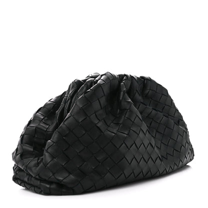 Bottega Veneta Nappa Maxi Intreccio The Pouch Oversized Clutch Black 3 of 11