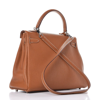 Hermes Togo Kelly Retourne 32 Gold 3 of 37