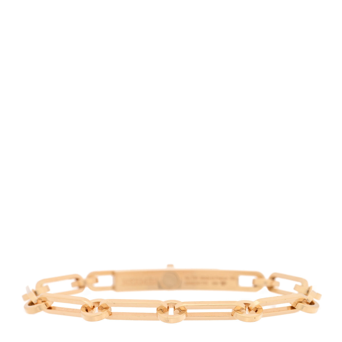 Hermes 18K Yellow Gold Diamond PM Kelly Chaine Bracelet XS 2 of 4